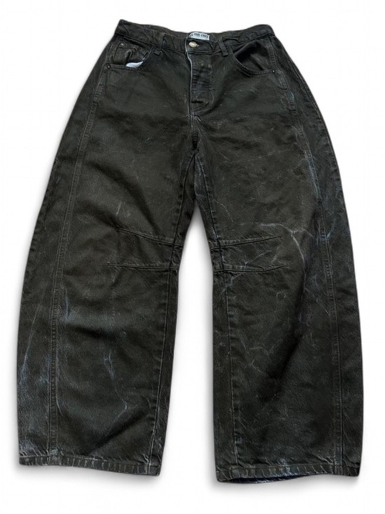 Free People Denim - Free People Good Luck Barrel Jeans Brown Black Distressed Vintage Wash 27